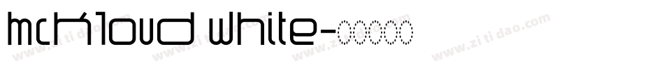 McKloud White字体转换